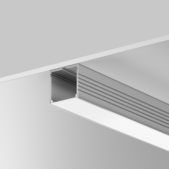 Накладной профиль Алюминиевый профиль Серебро 35x35 5