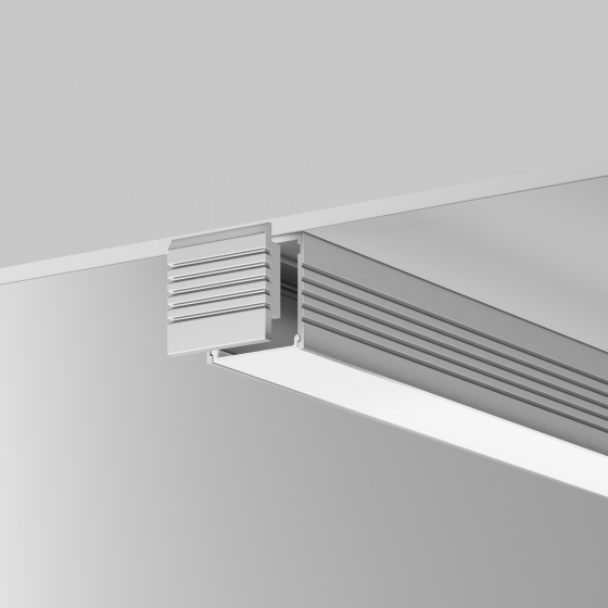 Накладной профиль Алюминиевый профиль Серебро 35x35 6
