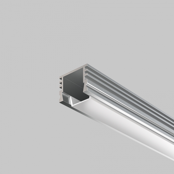 Накладной профиль алюминиевый 16x12 серебро 4