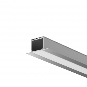 Алюминиевый профиль встраиваемый 46x25 мм Серебро
