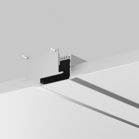 Встраиваемый профиль ALM-6332 Серебро 200 см 5