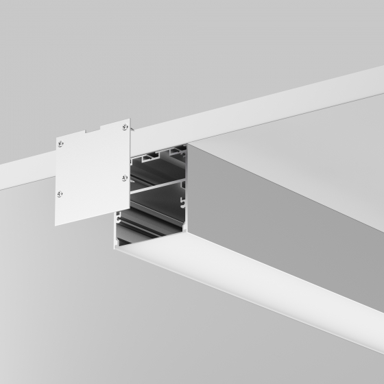 Профиль Накладной-подвесной Серебро 50x50 4