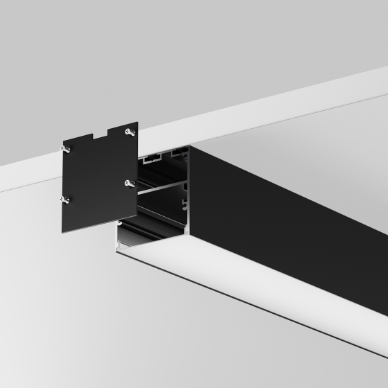 Профиль Накладной-подвесной Черный 50x50 4
