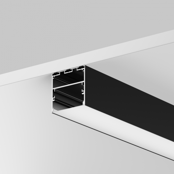 Профиль Накладной-подвесной Черный 50x50 3