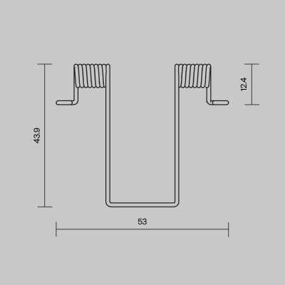 Комплектующие для профиля ALM-4625-MT Серебро 5