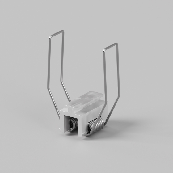 Комплектующие для профиля ALM-6332-MT Серебро, Нержавеющая Сталь 2