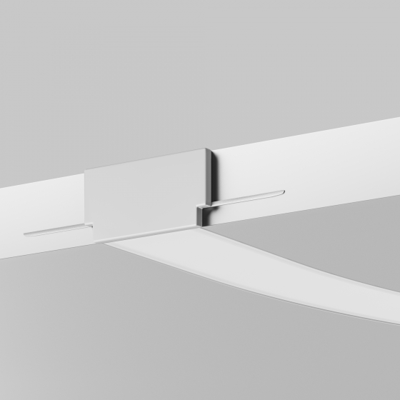 Комплектующие для профиля ALM-6214-EC белый 3