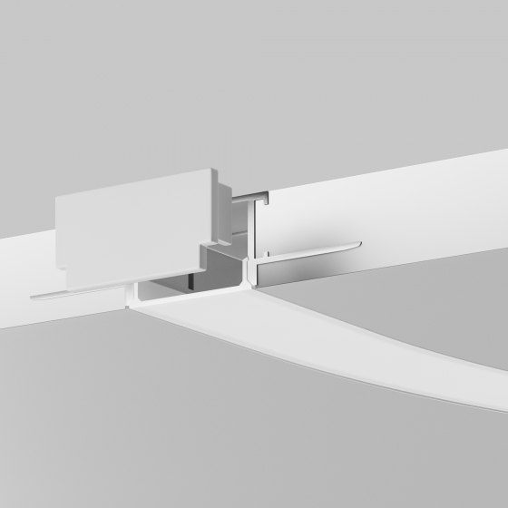 Комплектующие для профиля ALM-6214-EC белый 4
