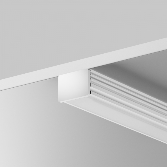 Комплектующие для профиля ALM-005 белые, 10 шт. 2