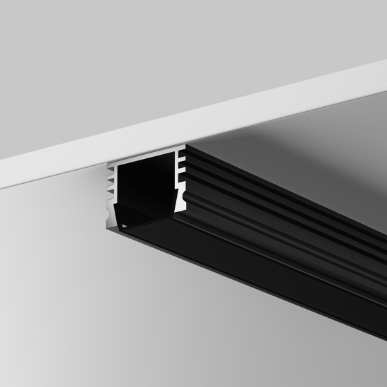 Комплектующие для профиля Накладной черный 200 см 4