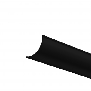 Рассеиватель для профиля ALM-1616R черный 2 м