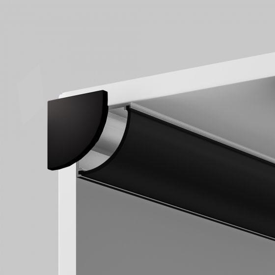 Комплектующие для профиля ALM-1616R черные 3