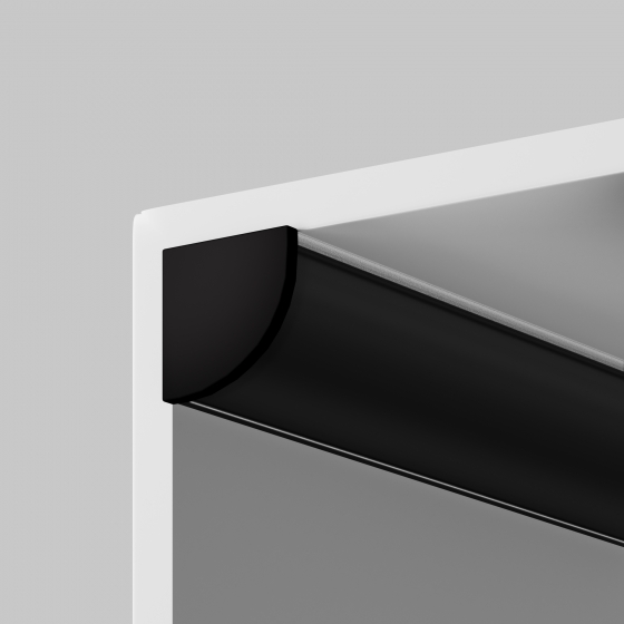 Комплектующие для профиля ALM-1616R черные 2