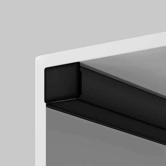 Комплектующие для профиля Накладной профиль Черный 2