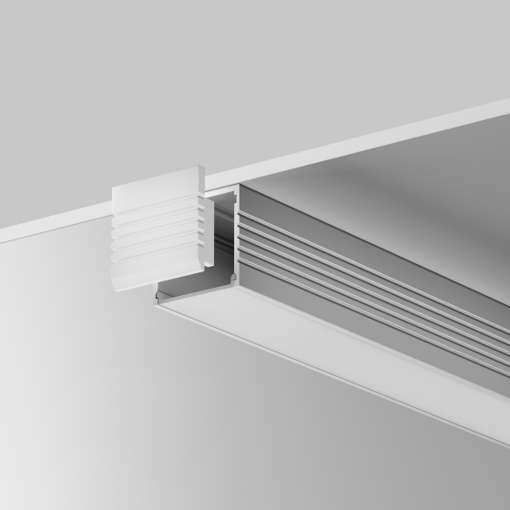 Комплектующие для профиля ALM-3535A-S-EC 35x35 белые 4