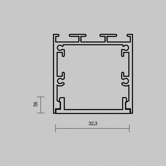 Комплектующие для профиля Накладной-подвесной профиль белый 5