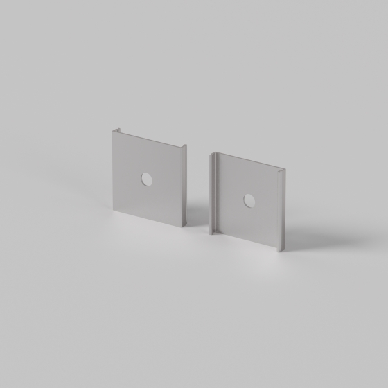 Комплектующие для профиля ALM-3535B-MT серебро 2