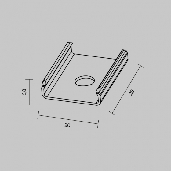 Комплектующие для профиля ALM-3535B-MT серебро 3
