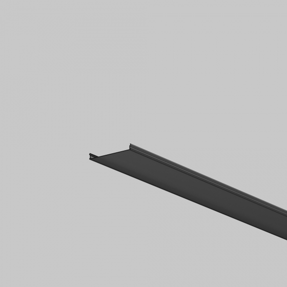 Комплектующие для профиля Накладной-подвесной профиль черный 3000 мм 3