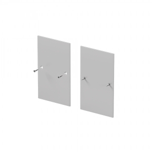 Комплектующие для профиля ALM-6542-EC серебро, 1,5 м