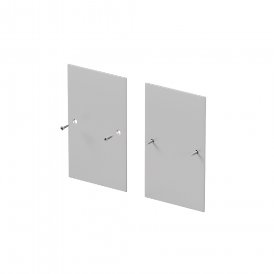 Комплектующие для профиля ALM-6542-EC серебро, 1,5 м 1