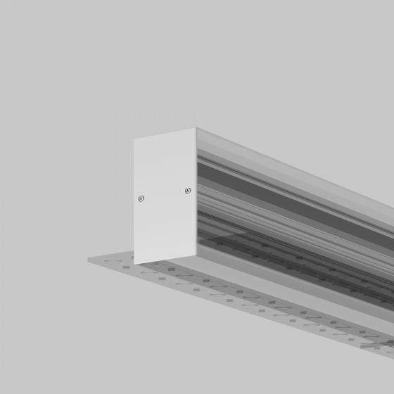 Комплектующие для профиля ALM-6542-EC серебро, 1,5 м 5