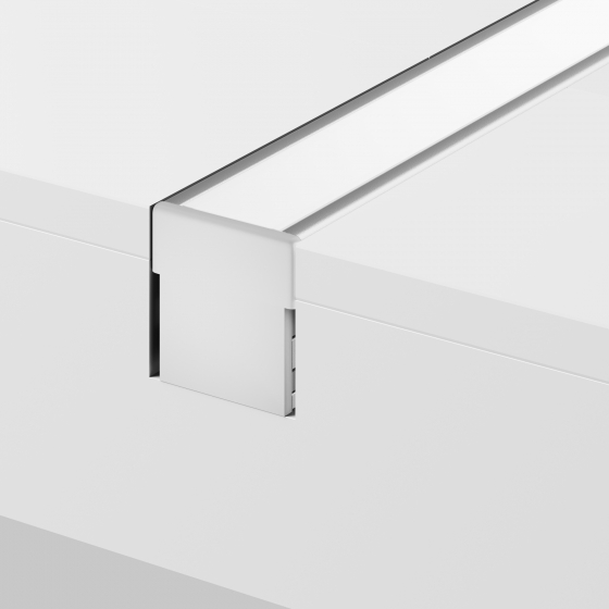 Комплектующие для профиля Алюминиевый профиль Серый 26x26 мм 3