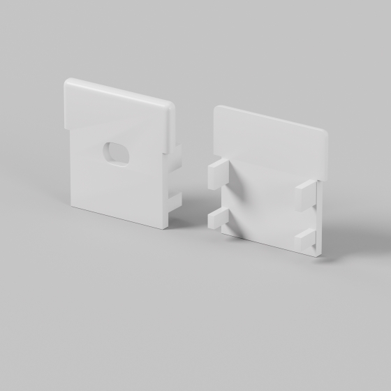 Комплектующие для профиля Алюминиевый профиль Серый 26x26 мм 2