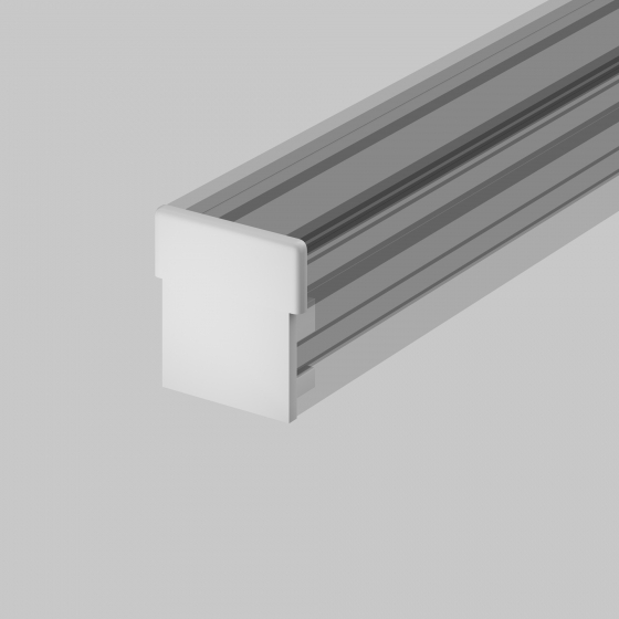 Комплектующие для профиля Алюминиевый профиль Серый 26x26 мм 5