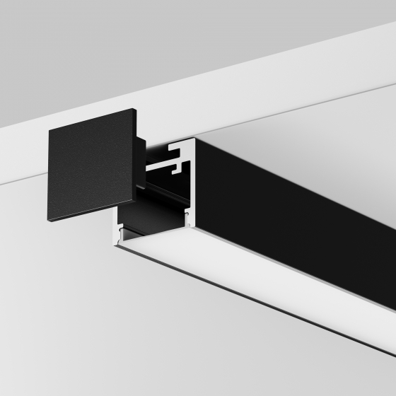 Комплектующие для профиля ALM-2522 черный 4