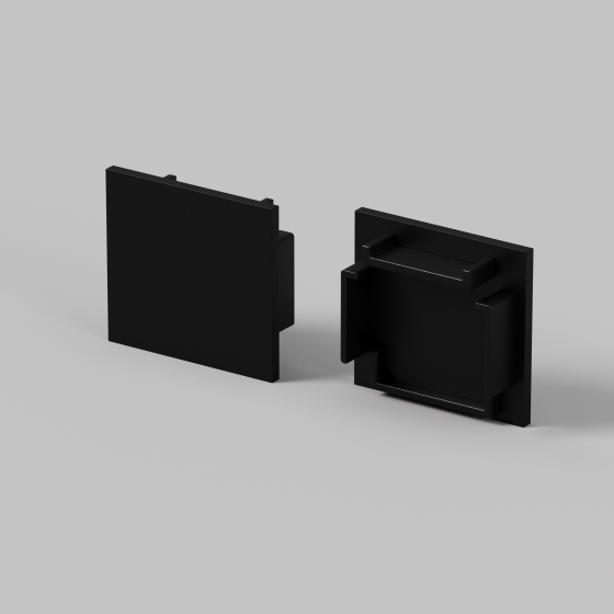 Комплектующие для профиля ALM-2522 черный 2