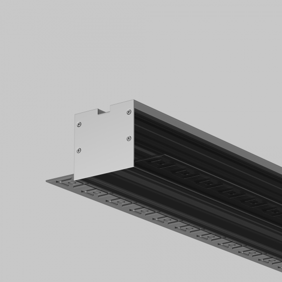 Комплектующие для профиля Встраиваемый со скрытым фланцем Серебро 35x35 мм 5