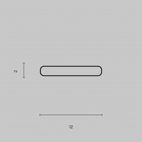 Профиль алюминиевый 12x2 серебро 2