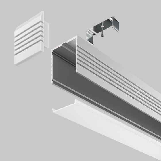 Профиль накладной 35x35 Серебро 2 м 3