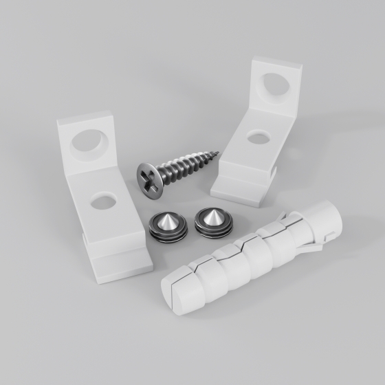 Комплектующие для профиля Радиусный профиль белый 3