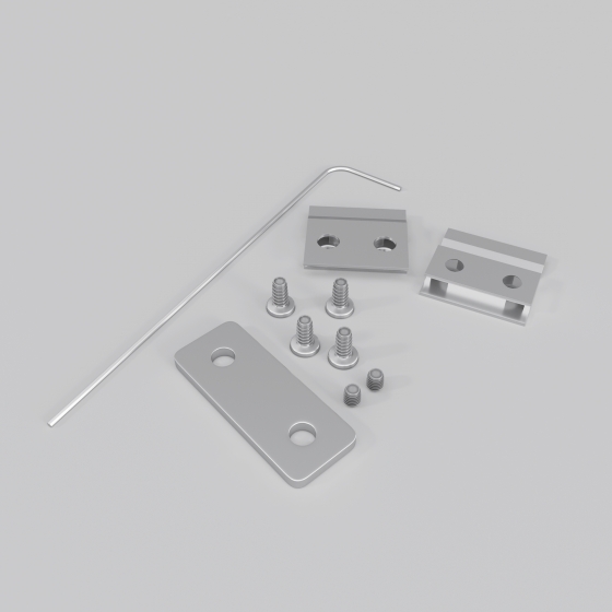 Комплектующие для профиля Радиусный профиль Серебро, 28x10x2 мм 2