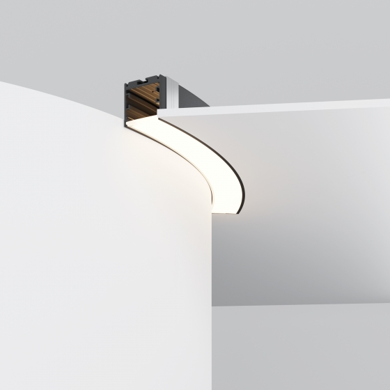 Профиль Радиусный черный 35x35 D800мм 10