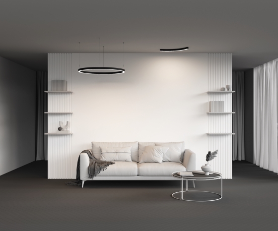 Профиль Радиусный черный 35x35 D800мм 1/4 круга 9