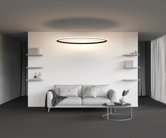 Профиль Радиусный черный 35x35 D1500мм внешний 1/4 круга 9