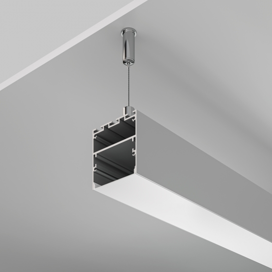 Алюминиевый профиль накладной-подвесной 50x50 8