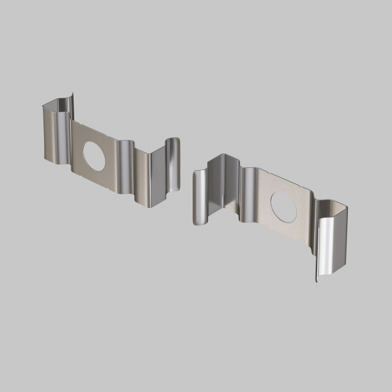 Комплектующие для профиля Накладной хром 10x25 mm 4