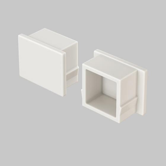 Комплектующие для профиля 12x06 белые 4
