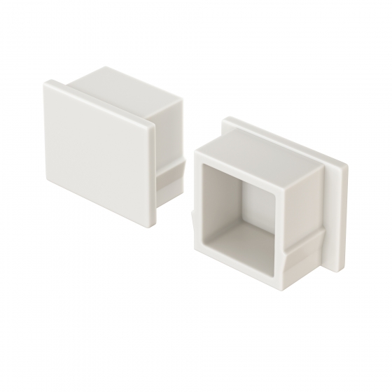 Комплектующие для профиля 12x06 белые 3