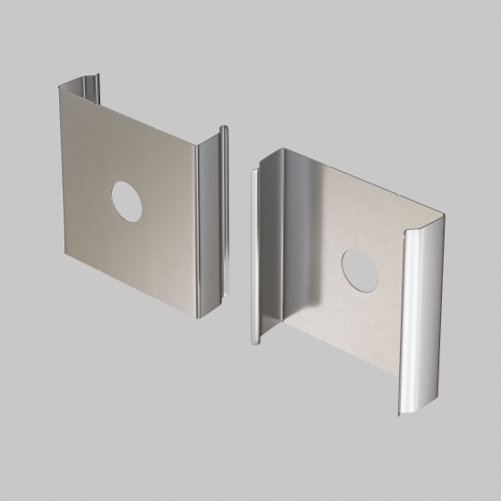 Комплектующие для профиля ALM010S хром, металл 4