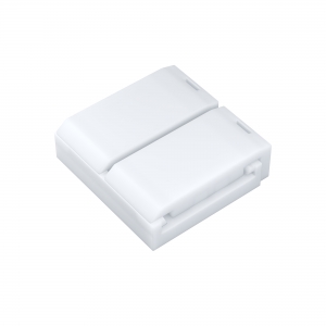 Коннектор прямой для светодиодной ленты белый