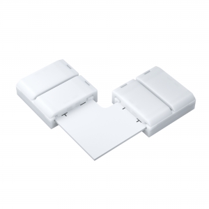 Коннектор угловой для светодиодной ленты белый