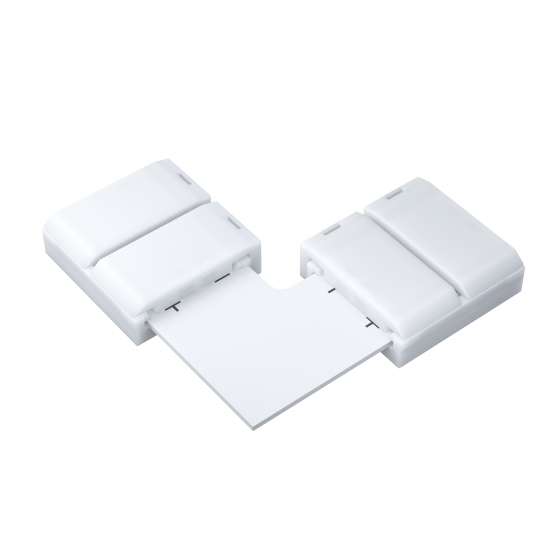 Коннектор угловой для светодиодной ленты белый 1