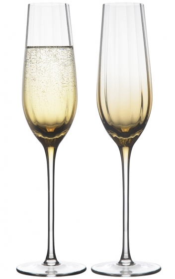 Набор из двух бокалов для шампанского Gemma Amber 225 ml 1