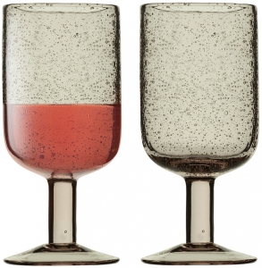 Набор из двух бокалов для вина Flowi 410 ml розовые
