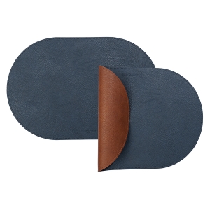 Салфетка сервировочная pool, 30х45 см, синяя/коричневая